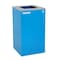 Alpine Industries Square Recycling Bin, 29 Gallons, Blue Can, Square Opening Lid, for Trash ALP4450-KIT-BLU-S-TR - alternate 7